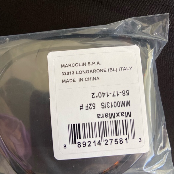 NWT Max Mara 58mm Oversized Gradient Sunglasses DARK HAVANA - Picture 9 of 10